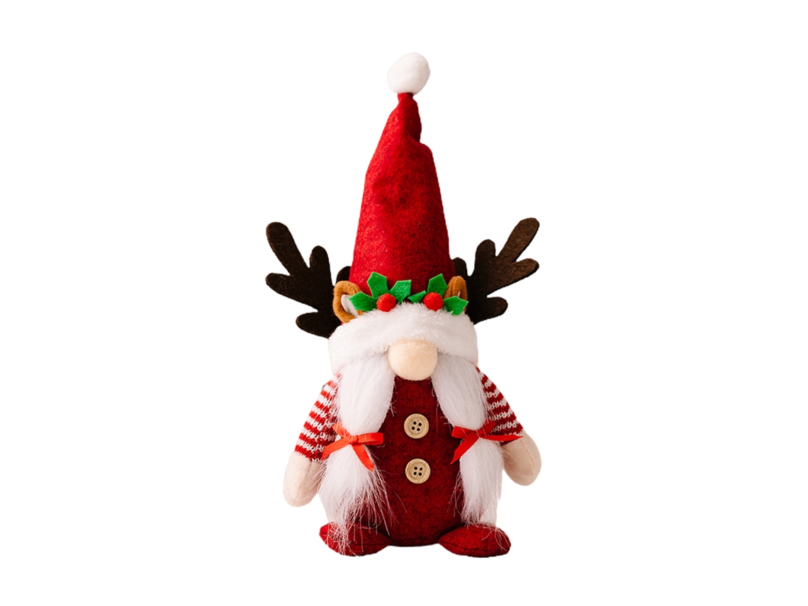 Gorro de Rena com Chifres LAXISCREED para Árvore e Presépio Natalício