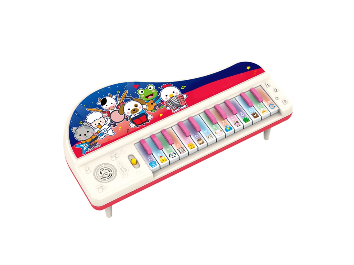 Mali brinquedo Piano Infantil Multifuncional Interativo com Sons de Animais para Crianças
