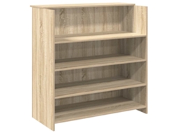 Reception Desk, Reception Desks Vidaxl Marrom Madeira Processada (100 X 50 X 103.5 Cm)