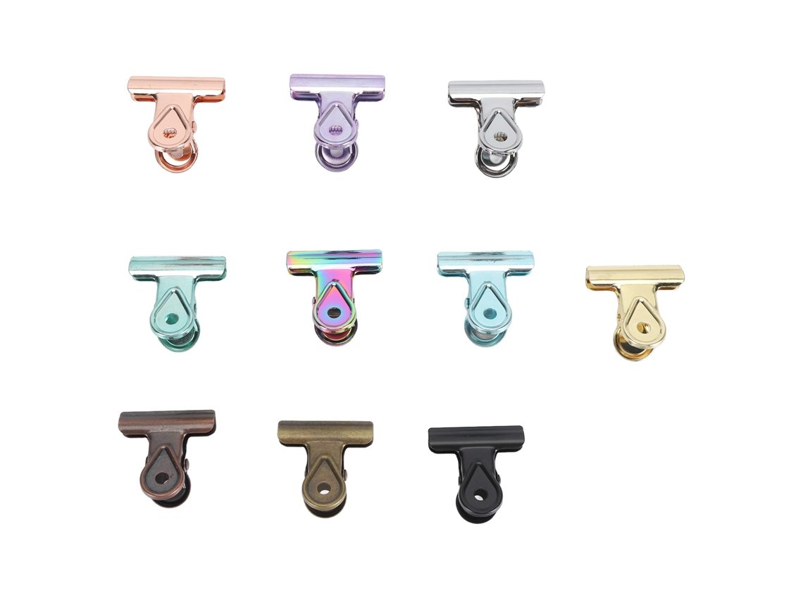 10 Clips De Bisagra De Colores, Resistentes Al Polvo Y Al Óxido, De Metal Galvanizado, Pequeños Para Colgar Fotos, Archivos Y Recetas.