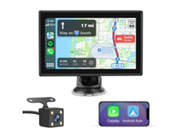 Adaptador Multimídia para Carro HEXINEX Hx 2024 Carplay Android Auto sem Fios Câmera de 7 Polegadas
