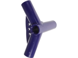 Conector De Plástico Azul De Três Vias Para Vareta De Barraca