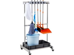 Organizador De Jardim Em Inox Com 10 Compartimentos, Suporte Para Ferramentas E Estante Multifunções Tekmaquinas