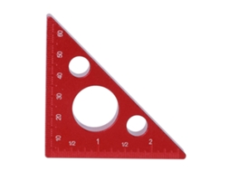 Régua Triangular Ângulo Retângulo 2in/6cm Altura Alumínio Ferramenta Medição Carpintaria
