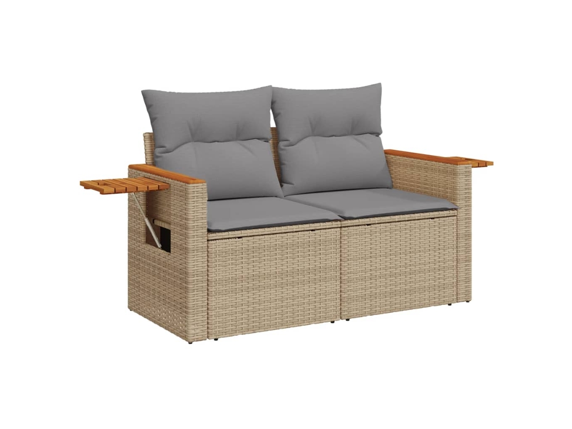 Garden Sofa, Garden Sofas Vidaxl Bege Rattan / Vime (n/a)