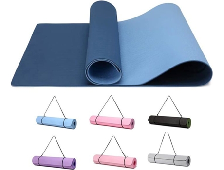 Tapete De Yoga Não Especificado 183 X 61 X 0,6 Cm Antiderrapante Tpe Misto Euro M