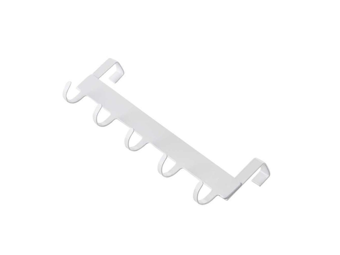 Lurelia Gancho De Porta, 5 Unid., Em Ferro, Para Toalhas E Roupas, 1 Cm, Branco/azul