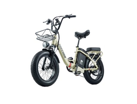 Bicicleta Elétrica BURCHDA U8 Dobrável 800 W 20 31 5 Ah 8 Velocidades 45Km/H Dourado