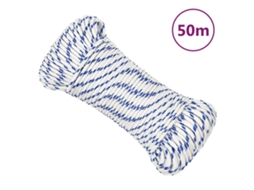 Vidaxl Corda De Barco 4 Mm 50 M Polipropileno Branco