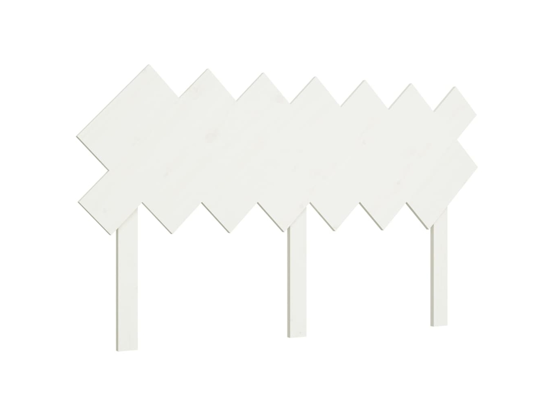 Cabeceira de Cama 141x3x80,5 Cm Pinho Maciço Branco MAISON EXCLUSIVE