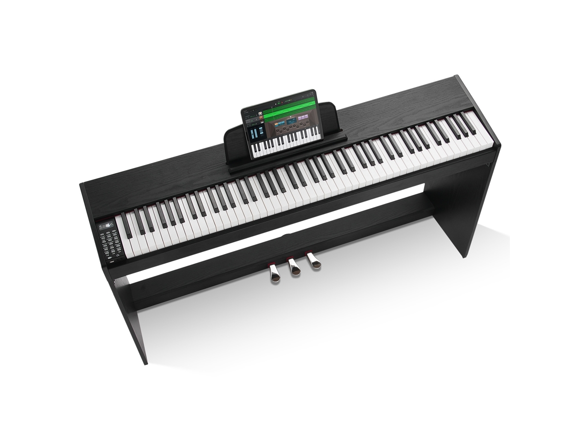 Piano Digital Succebuy De 88 Teclas Totalmente Ponderado Com Teclado Duplo E Suporte De Caixa Simples.