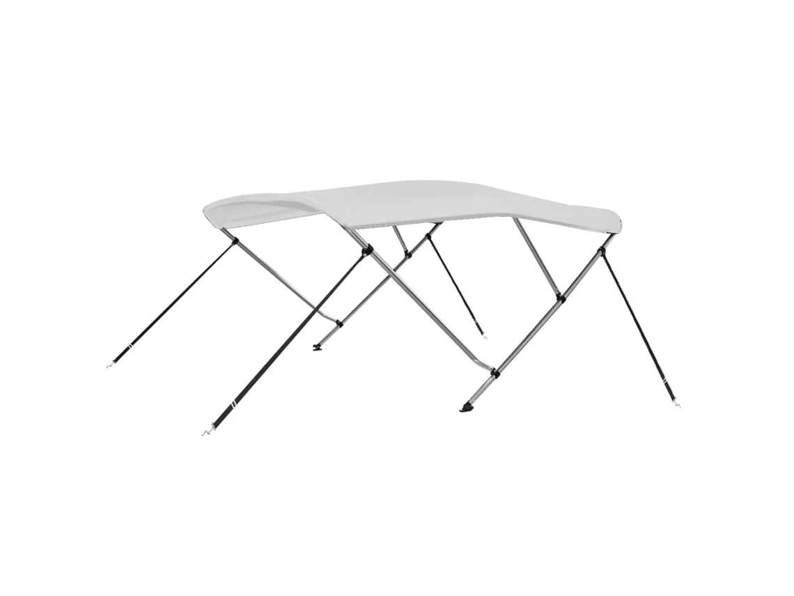 Vidaxl Toldo Em 3 Arcos Bimini 183x180x137 Cm Branco