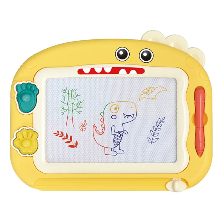 (amarelo) Brinquedo De Quadro De Desenho Magnético Little Genius Painter Para Crianças Em Idade Pré-escolar