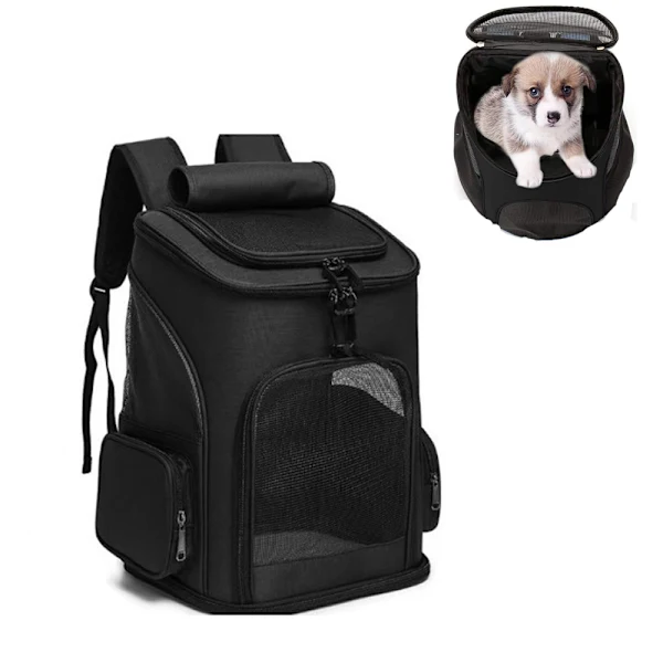 Mochila de Transporte respirável, dobrável e expansível AQUAFORGE, preta