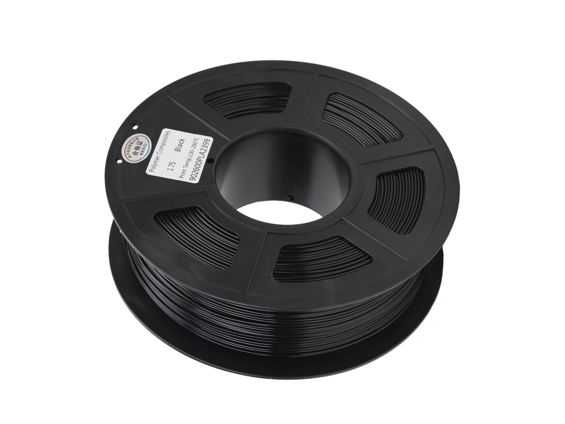 Filamento PLA 1.75mm para Impressora 3d Rolo Preto
