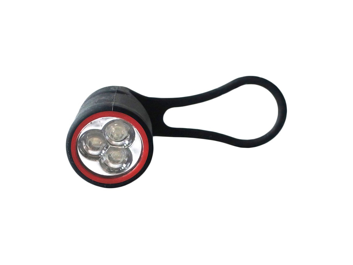 Com Bateria Luz Traseira 3 Led Prateadoeleven