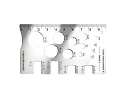 Medidor De Rosca Preciso, Fácil De Ler, Portátil E Feito De Aço |