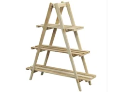 Suporte De Madeira Para Planta Madeira De Abeto Cor Cor De Madeira Natural 100x36x112 Cm Outsunny