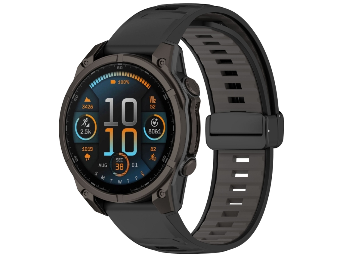 Bracelete Garmin Fenix 8 Amoled Silicone Magnético de 47mm XIAOMOYU