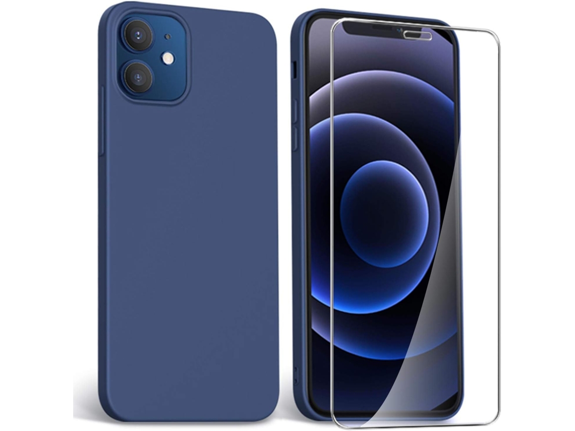 Película De Ecrã Para Iphone 12 Mini, Azul Elysve