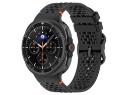 Bracelete De Silicone Para Samsung Galaxy Watch 9 40/44mm Preto