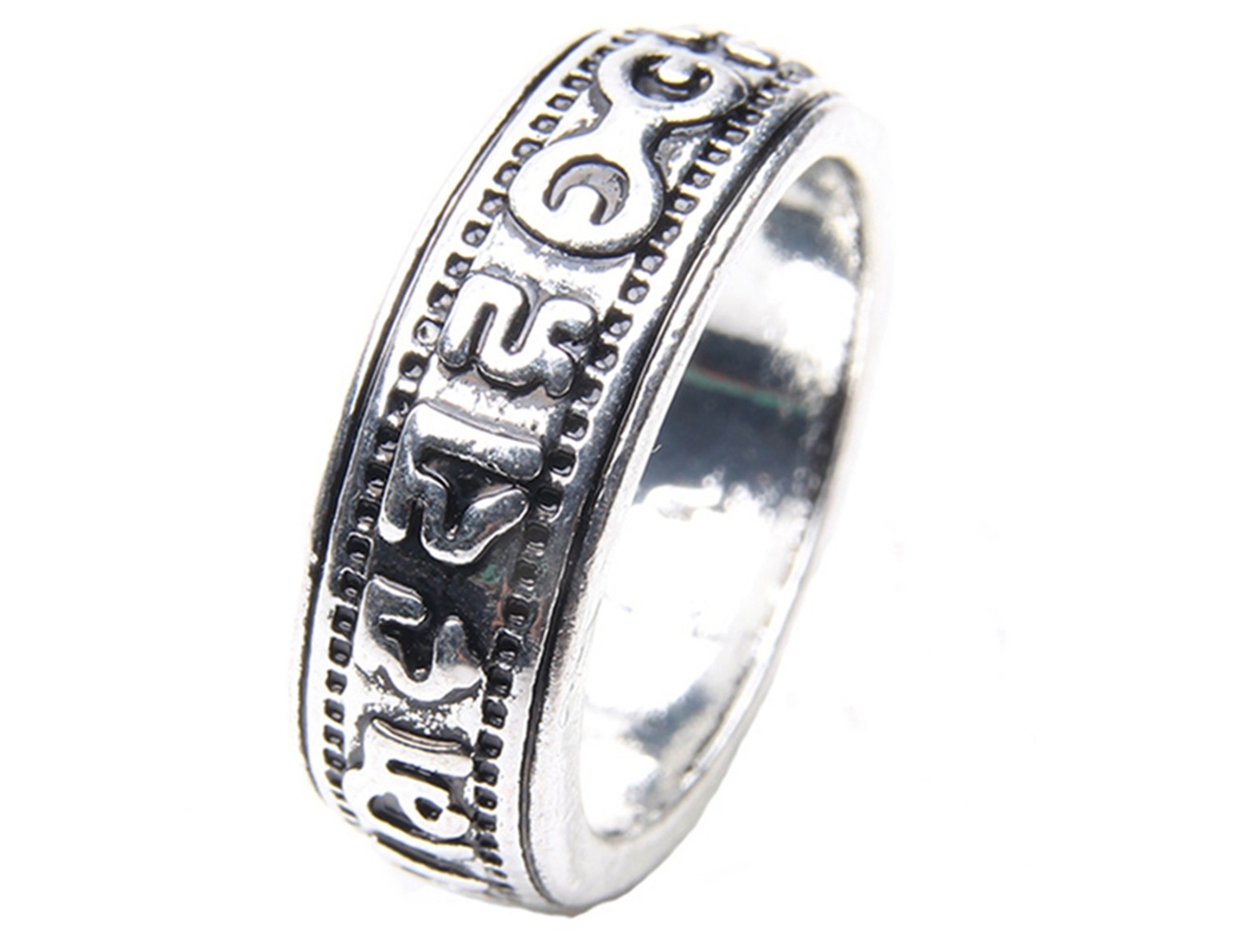 Anel De Buda Com Mantra Acessório Decorativo Presente