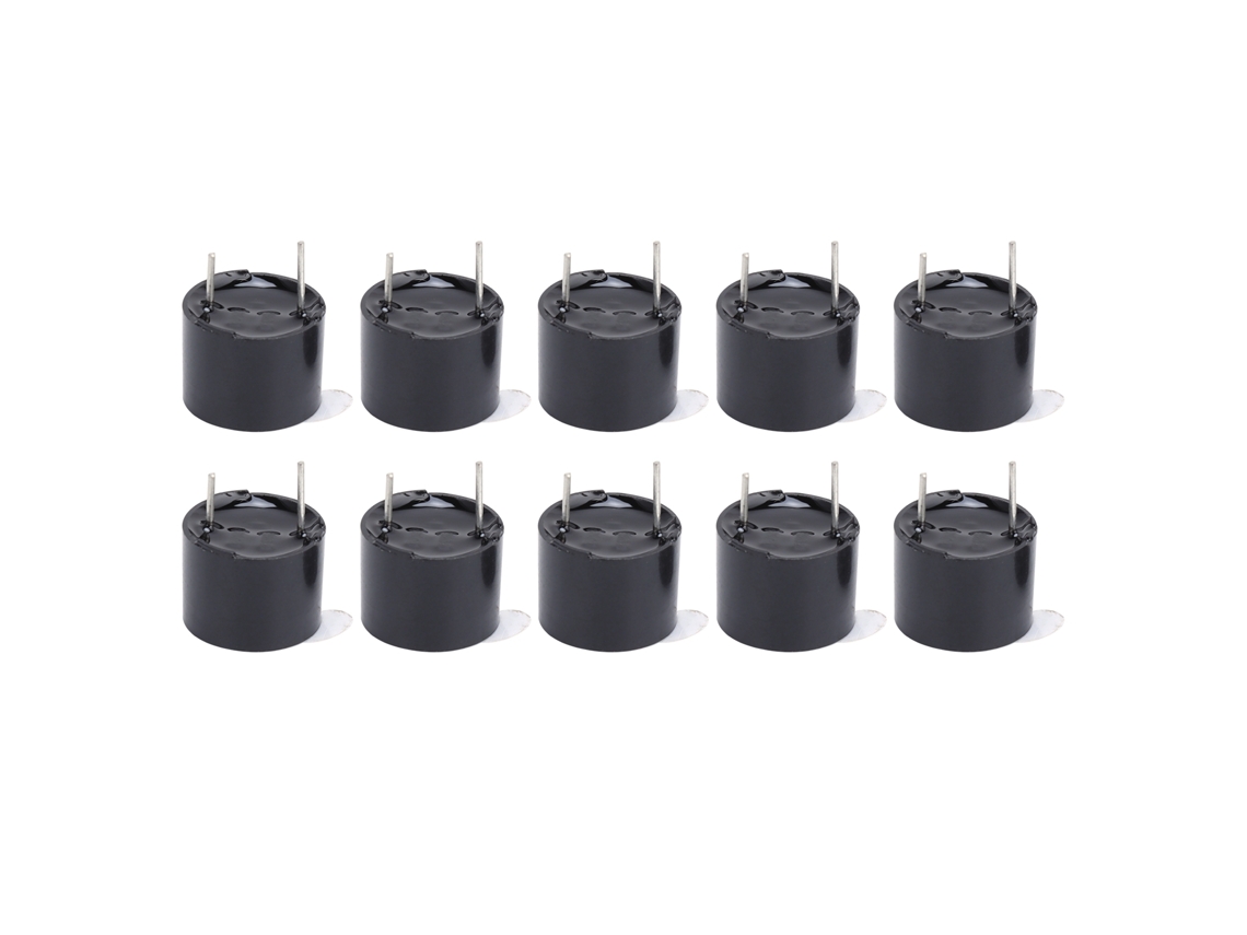 10 Peças de Buzzer Eletromagnético Ativo, Som Contínuo, DC 4‑7v, Impermeável | S/MARCA