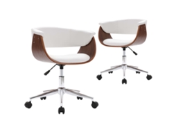 Dining Chair, Dining Chairs Vidaxl Branco Couro Artificial (n/a)