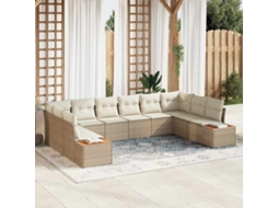 Vidaxl Conjunto De Sofá De Jardim 10 Unid. 10-número De Lugares