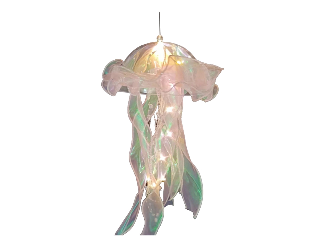 Rebe-lâmpada Medusa Suspensa Portátil Iluminada Forma Medusa Luz De Noite Criativa Para Decoração Residencial Rosa