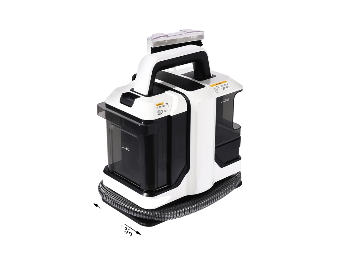 Limpeza De Tapetes Portátil, Design Compacto, Sistema De Dupla Escova, Branco, Eu Oem