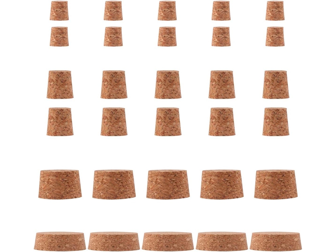 Pacote Com 30 Rolhas Sintéticas Para Garrafas De Vinho.