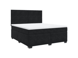 Box Spring Bed, Box Spring Beds Vidaxl Preto Veludo (180 X 200 Cm)