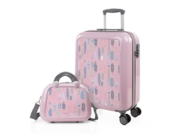 Conjunto de Malas ITACA Personalizadas Pena de Rosa 40X55X20 Cm 34L