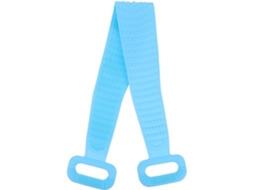 Escova Esfoliante De Silicone Com Cabo Longo E Azul, Acessório De Banho Para Esfoliação E Massagem Corporal, Limpeza