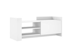 Móvel P/ Tv 100x35x40cm Madeira Processada Branco MAISON EXCLUSIVE