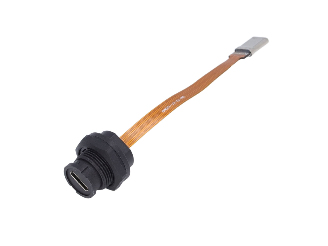 Conector Painel Type C Com Fio 0.1m Resistente À Água