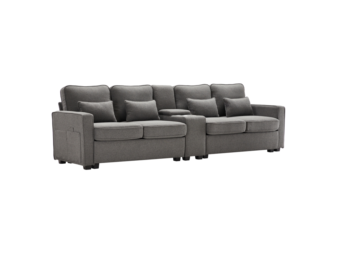 Sofá cama Moderno de 2 Lugares em Veludo, com Encosto Ajustável e Pés de Metal Dourado, para Espaços Pequenos PAPRIKA SHOP