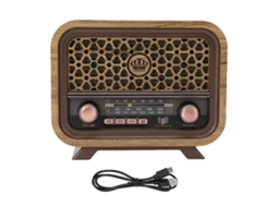Rádio Retro Portátil EOOCOO (reprodução Bluetooth Rádio Am fm)
