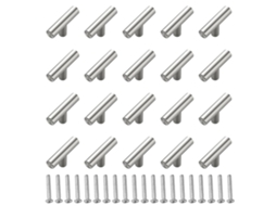 Conjunto de 20 Puxadores de Aço Inoxidável, 5 Cm BRILVIBERA