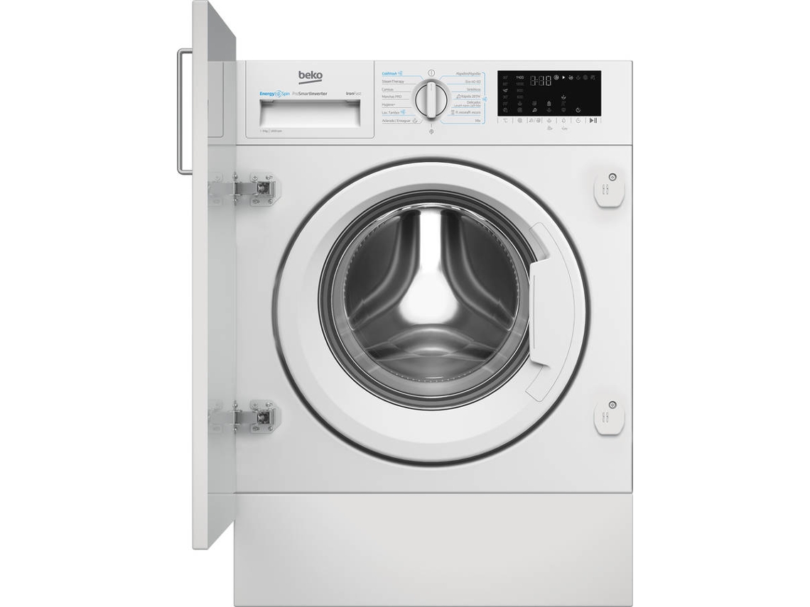 Máquina de Lavar Roupa Encastre BEKO B3WBT49435WB (9 kg - 1400 RPM - Branco)