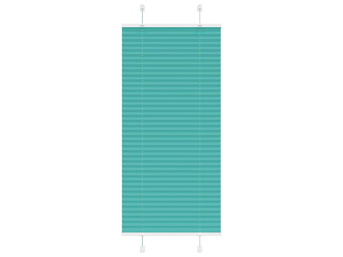 Vidaxl Gasolina Verde Plissada Cega 65x100 Cm Largura Tecido 64,4 Cm