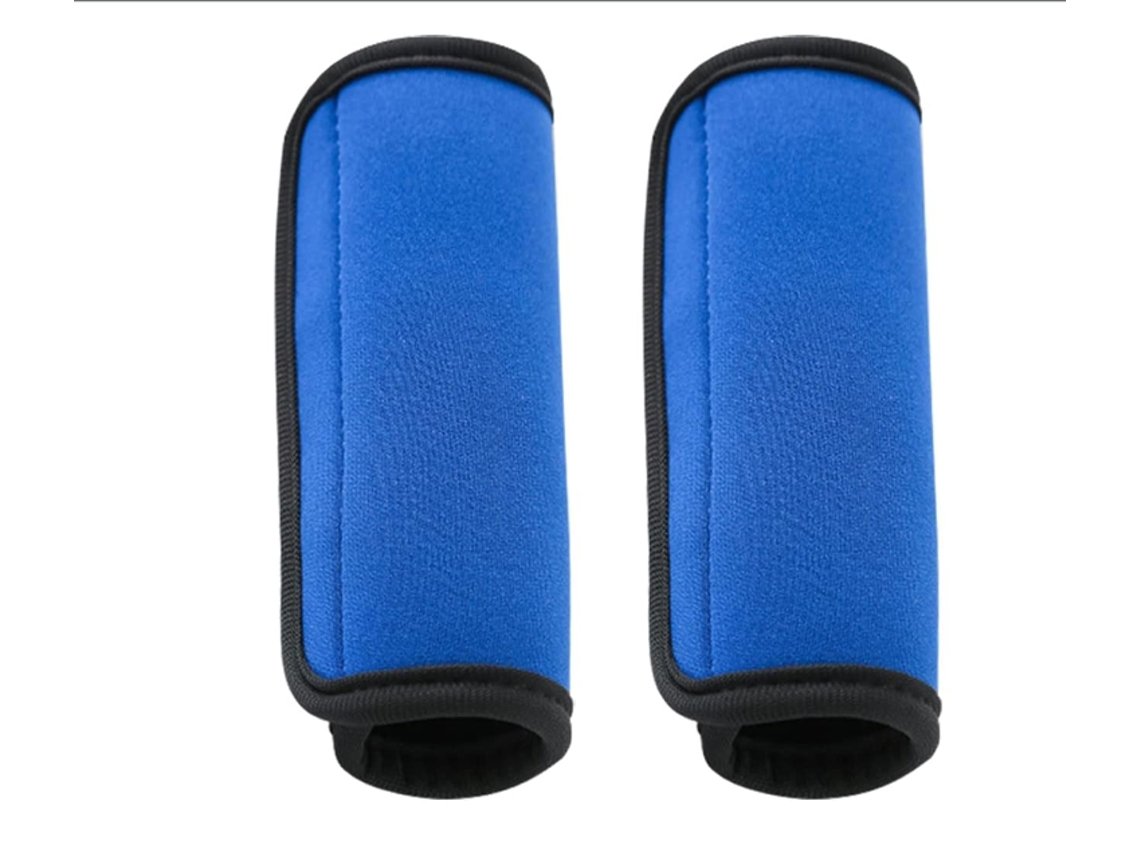(azul) Conjunto De 2 Luvas Brilhantes E Confortáveis​​ Para Alças Bagagem