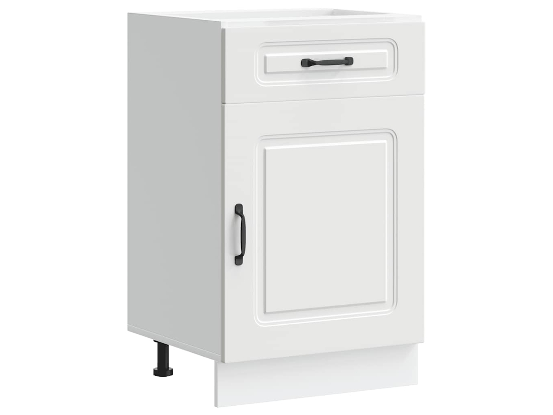 Kalmar Branca MAISON EXCLUSIVE Armário de Cozinha Baixo em Madeira Artificial