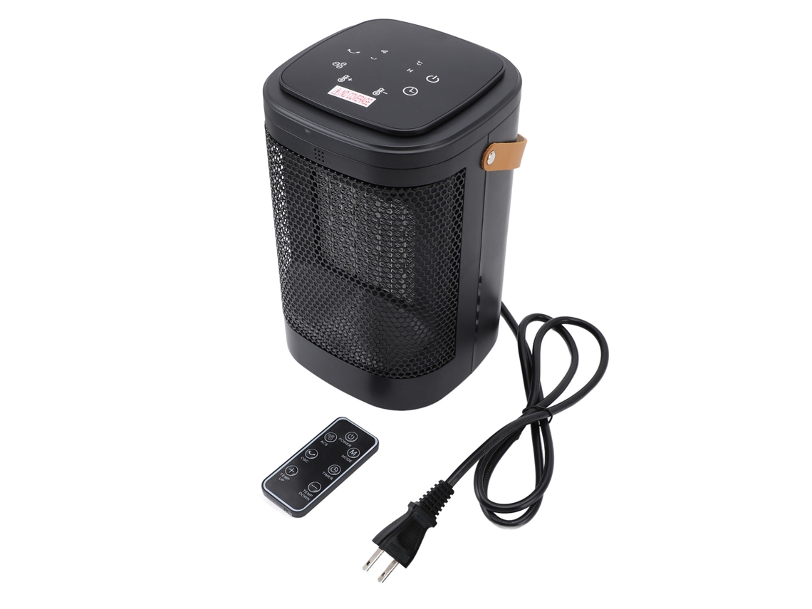 Aquecedor de Mesa 1500w Oscilação 70° Timer 12h Controle Remoto | S/MARCA