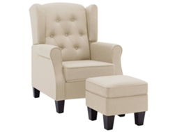Armchair, Armchairs Vidaxl Creme Tecido