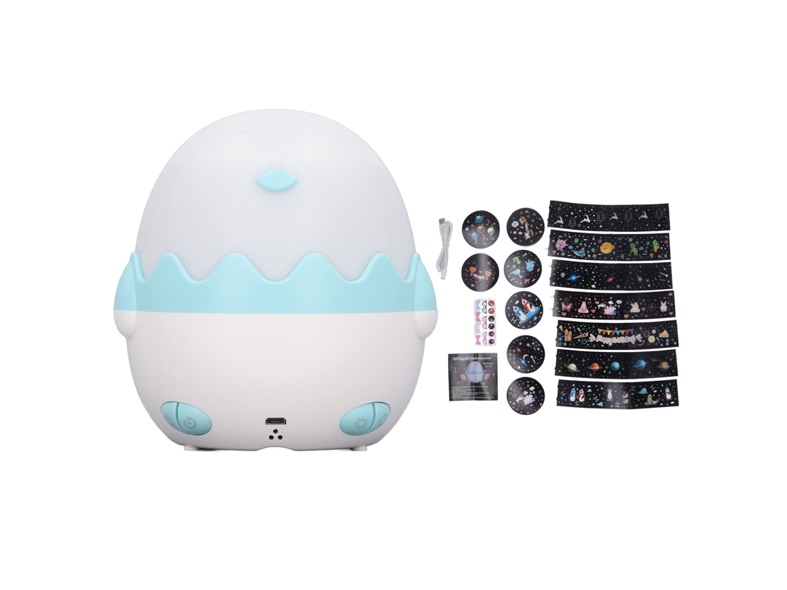 Lâmpada de Projeção de Pinguim 360° Rotação Presente para Meninas Crianças | S/MARCA