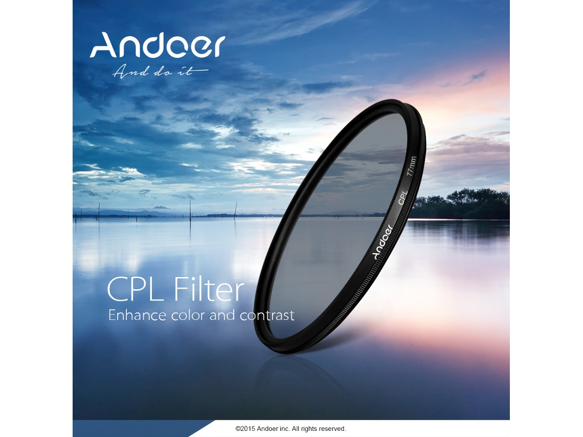 Kit De Filtros Circulares 55mm Uv+cpl+close-up+4+star 8-point Para Câmeras Dslr Nikon Canon Sony Com Capa