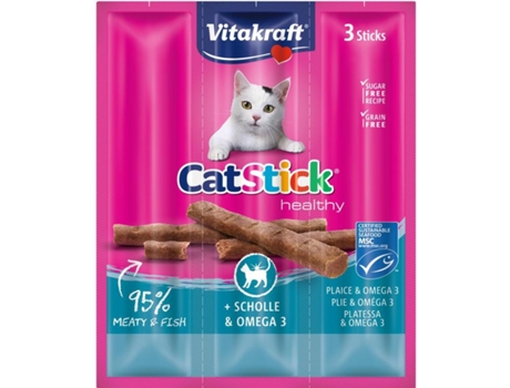 Sticks de Solha e Omega 3 para Gatos 18 GR 
