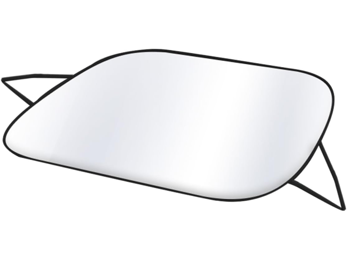 Protetor solar portátil para para-brisa de carro com revestimento de nylon e algodão.